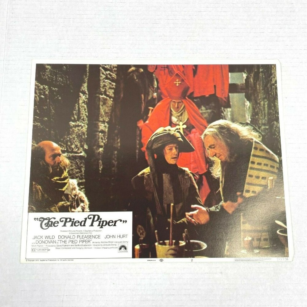Lot of 4 The Pied Piper 1972 Lobby Card Movie Poster‎ DONOVAN LEITCH JACK WILD